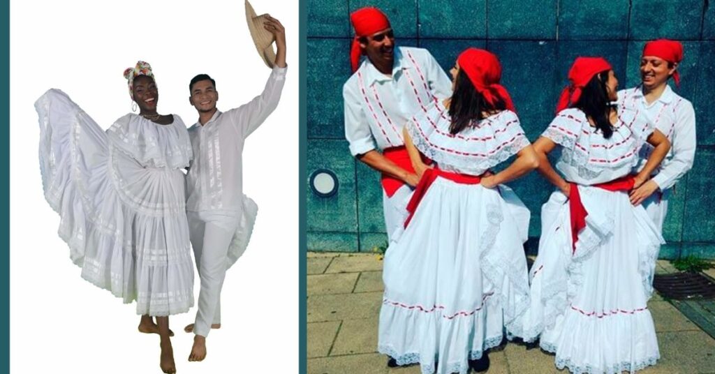 imagen de trajes típicos de la región pacifica